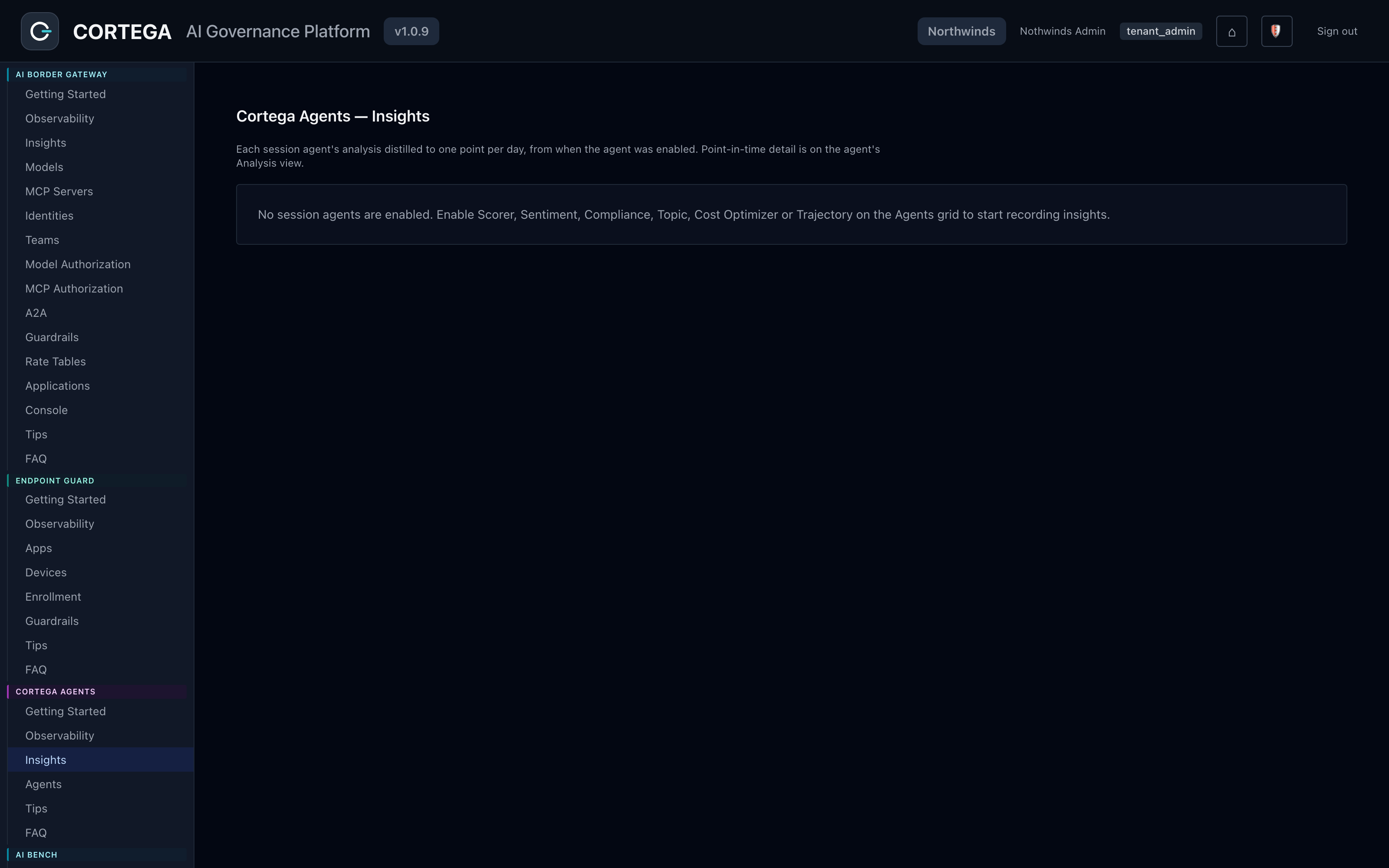 Cortega insights across agents and model calls